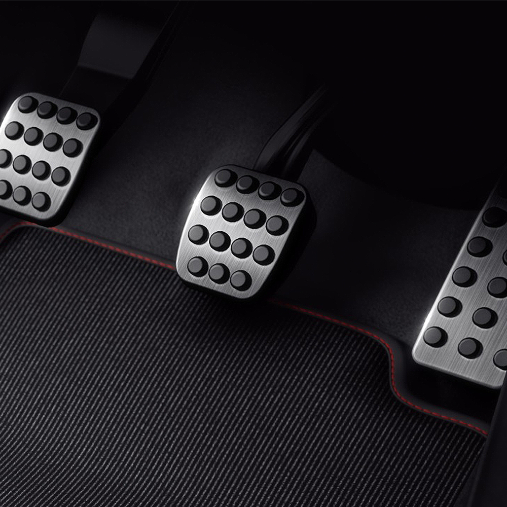 Mercedes-Benz Pedalauflagen in Edelstahl-Optik, A-Klasse (W177), B-Klasse (W247), CLA-Klasse (C118) 