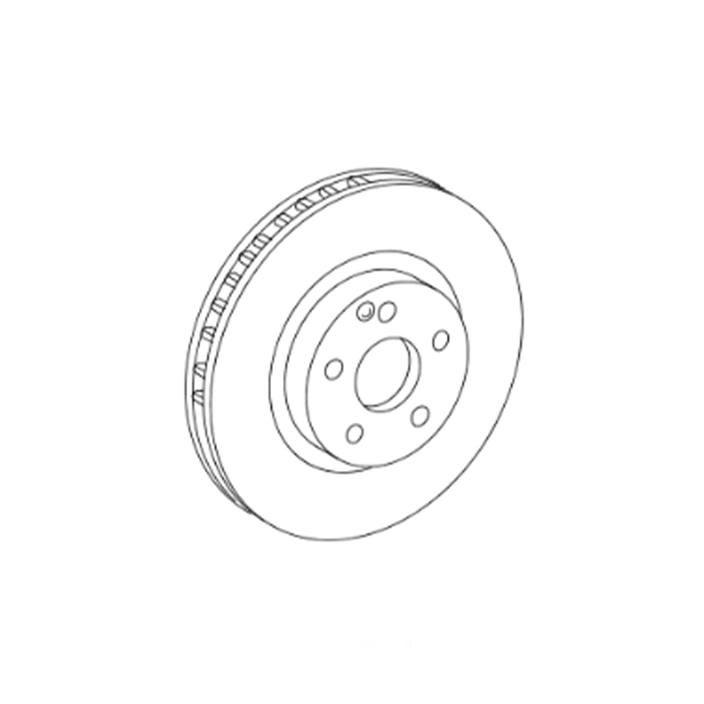 Mercedes-Benz Bremsscheiben (belüftet), Hinterachse, S-Klasse (W221), SL-Klasse (R230) 
