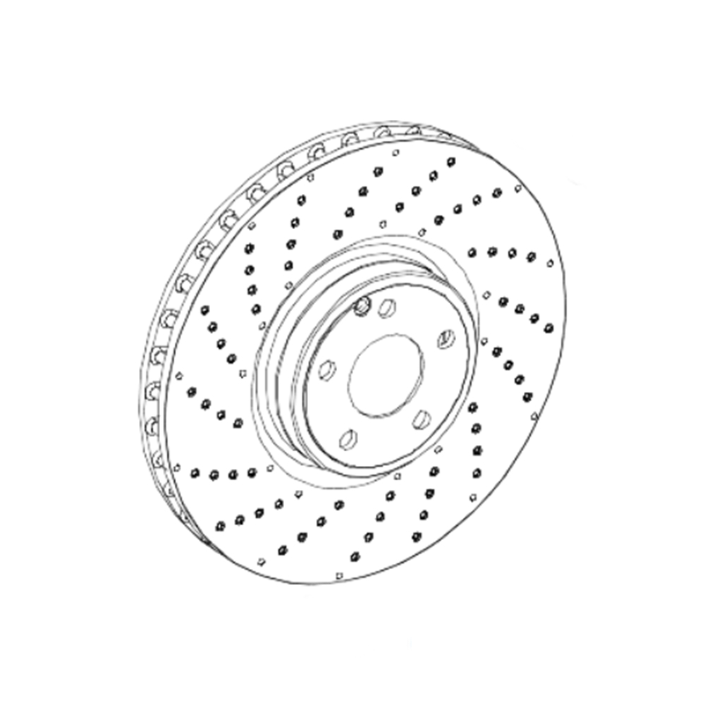 Mercedes-Benz Verbundbremsscheiben, Vorderachse, S-Klasse (W222) 