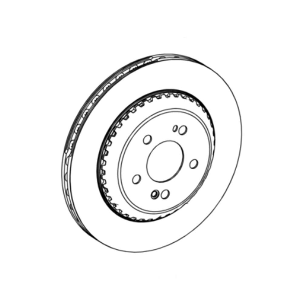 Mercedes-Benz Bremsscheiben, Hinterachse, S-Klasse (C217, W222) 