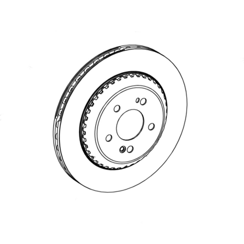 Mercedes-Benz Bremsscheiben belüftet, Hinterachse, S-Klasse (217, 222) 