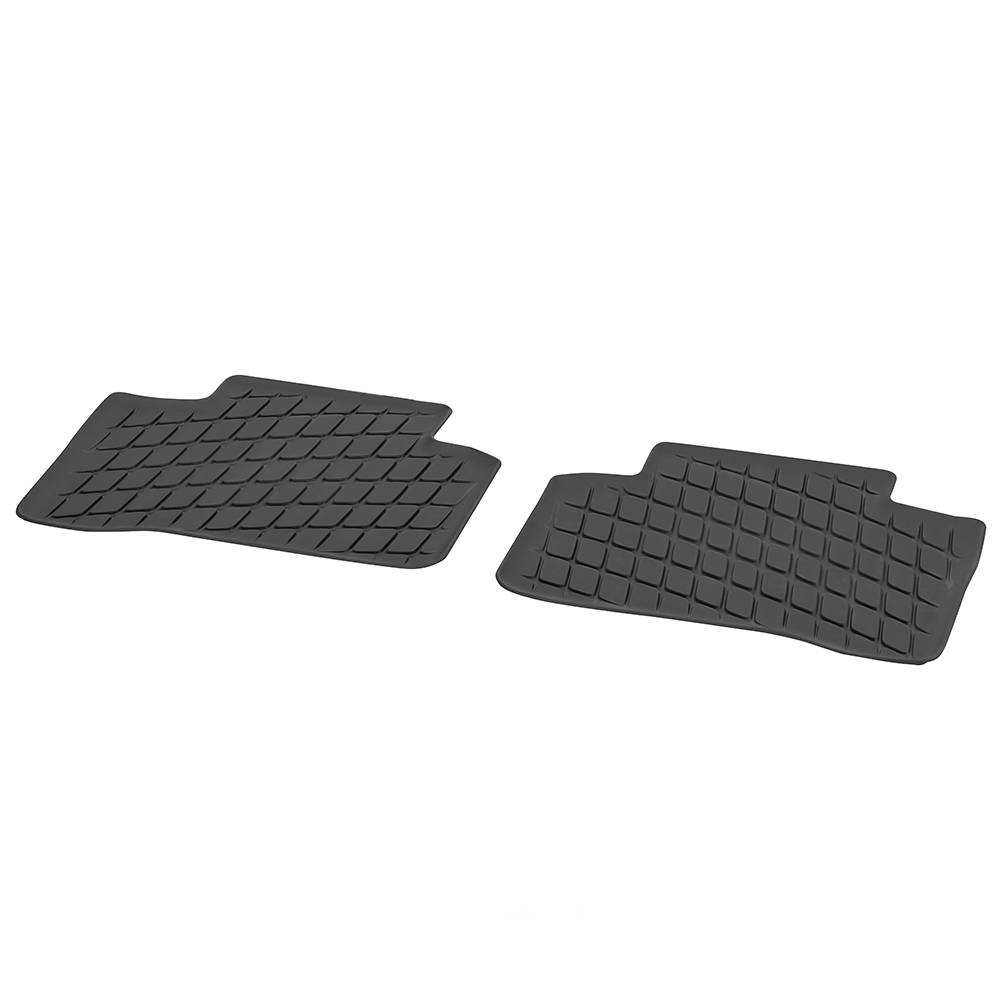 Mercedes-Benz Allwettermatten Dynamic Squares Set (2-teilig), Fond, schwarz, N293/C253/N253/X253 