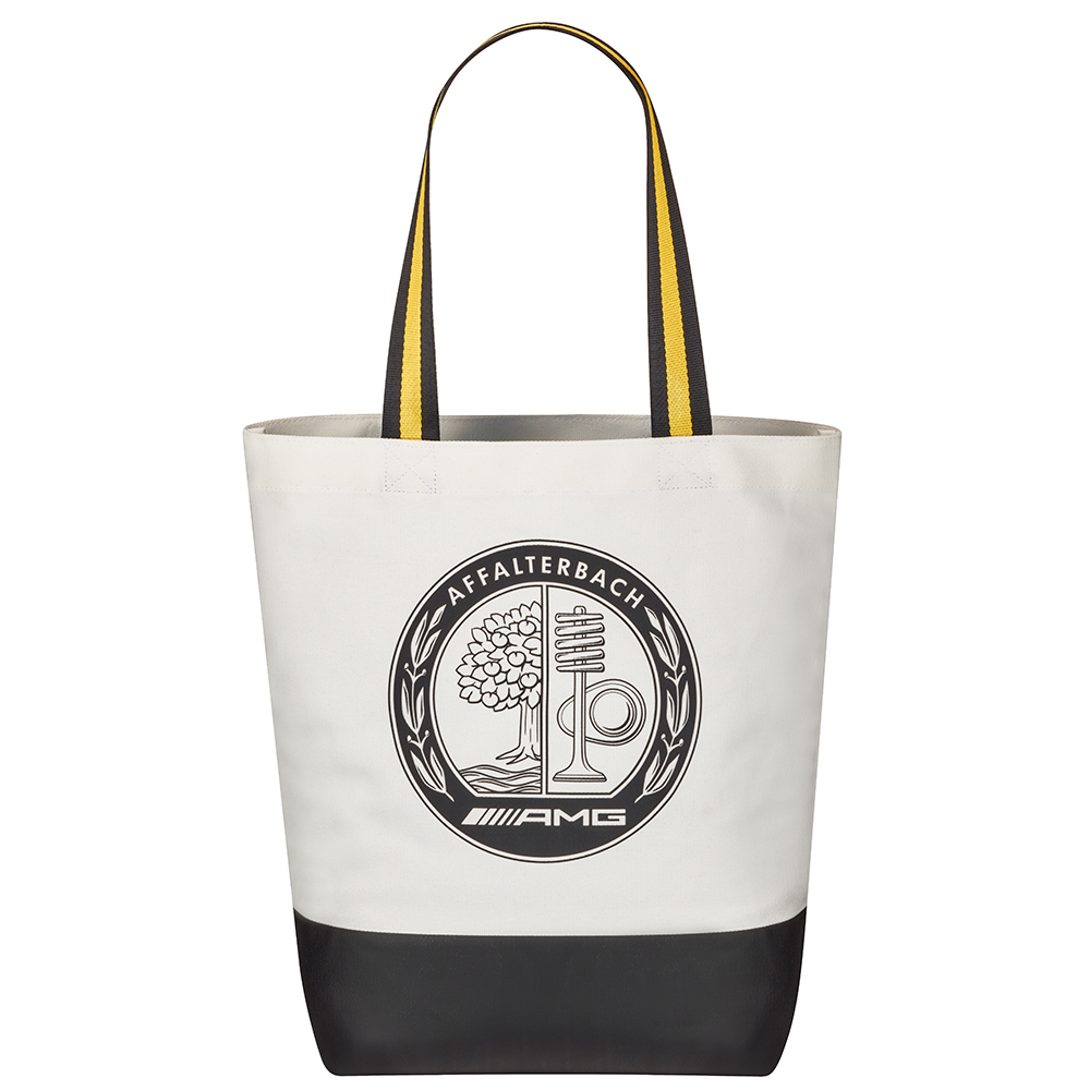 Mercedes-AMG Kollektion Einkaufstasche, offwhite / schwarz 